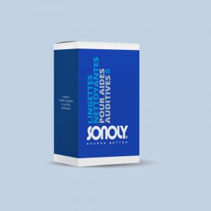 Entretien Piles lingettes nettoyantes aides auditives SONOLY x12